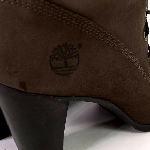 Timberland Glancy Brown Leather Ankle Boot 9.5 - Picture 8 of 11